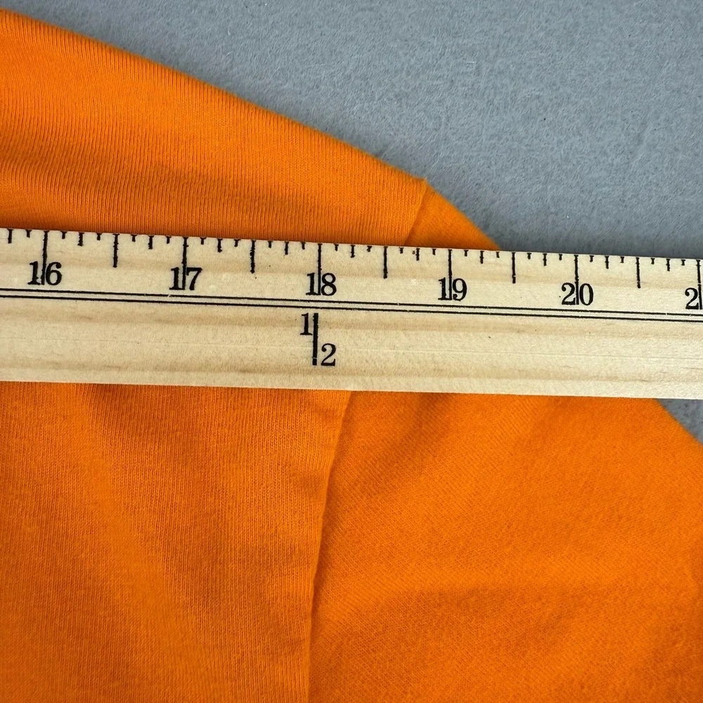 FRPLY Mens XL Orange Hustle In Silence Trust Issues Graphic Streetwear T-Shirt‎